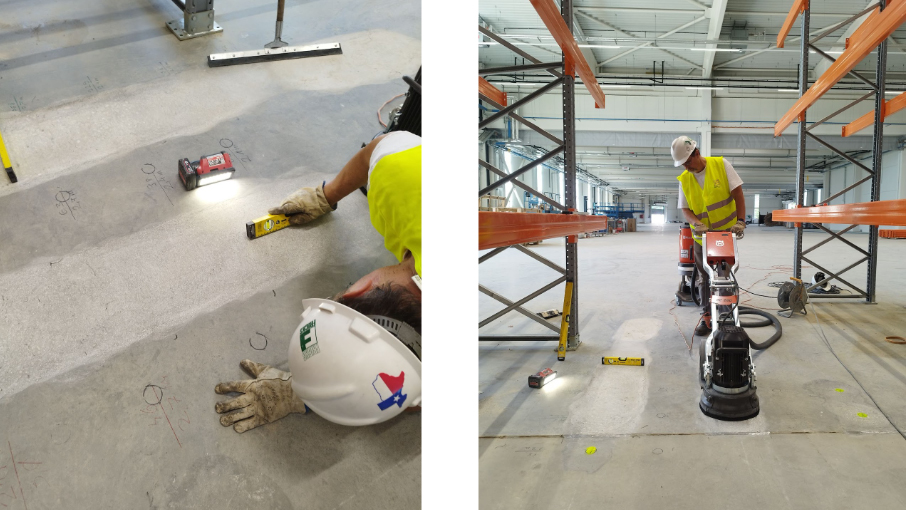 Corrective grinding in a very narrow aisle warehouse Automatizált raktárrendszerek illusztráció